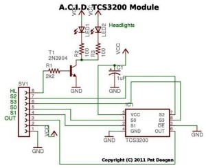 TCS3200 Module Schematic