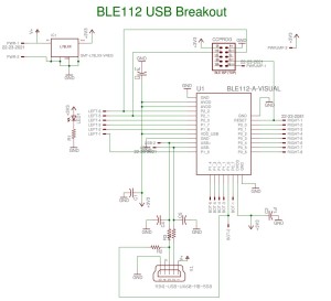 BLE112 Breakout Board Schematic