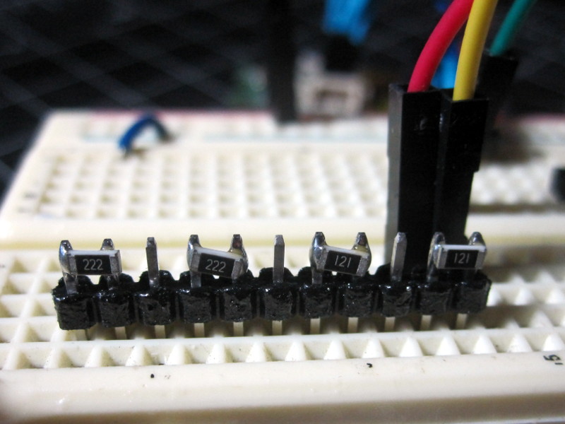 semi-melted emergency resistors