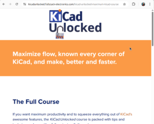 kicad:unlocked landing page